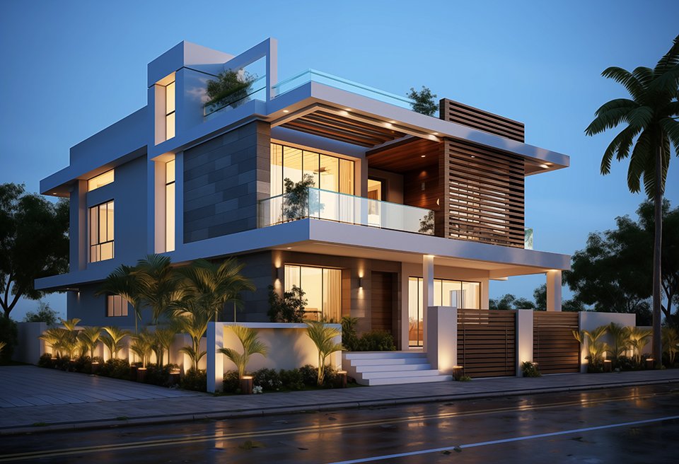 Mẫu biệt thự hiện đại 3 tầng tại Biên Hòa tập trung vào sự phóng khoáng và không gian mở