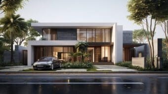 Mẫu nhà 2 tầng mặt tiền 10m kết hợp sân vườn tại Xuân Lộc