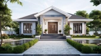 Nhà biệt thự vườn cấp 4 đẹp ở nông thôn tại Cẩm Mỹ
