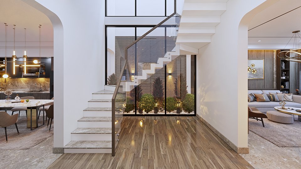 Thiết kế nội thất nhà 3 tầng 100m2 tại Hồ Chí Minh 3