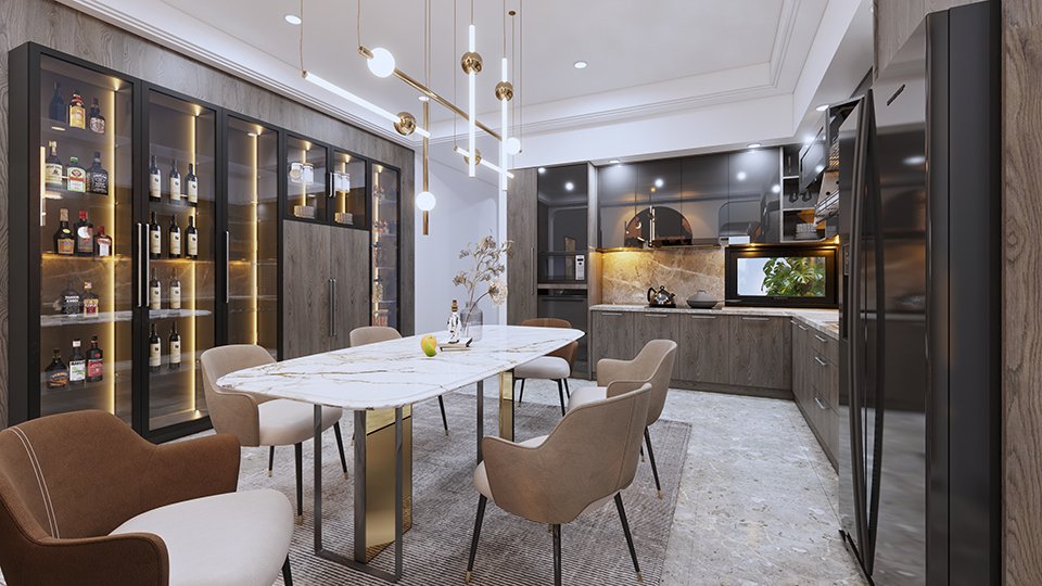 Thiết kế nội thất nhà 3 tầng 100m2 tại Hồ Chí Minh 4