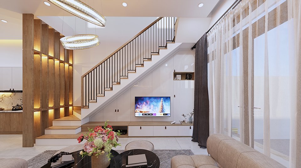 Thiết kế nội thất nhà 4 tầng 2