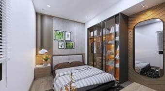 Thiết kế nội thất nhà 4 tầng với trệt lầu và tum tại Trảng Bom