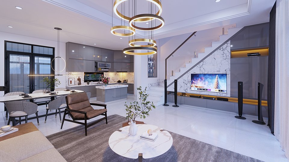 Thiết kế nội thất tân cổ điển tại Biên Hoà 1