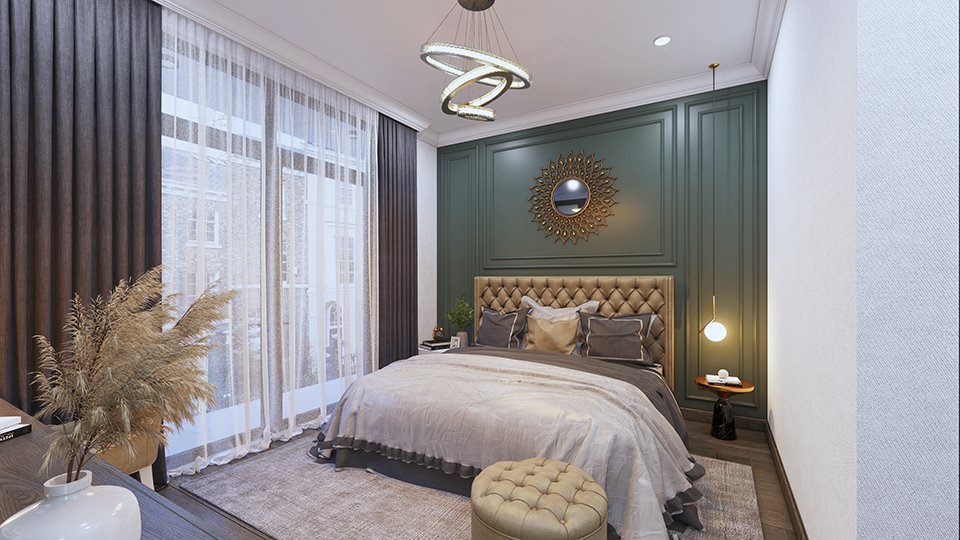 Thiết kế nội thất tân cổ điển nhà 2 tầng sang trọng tại Biên Hoà