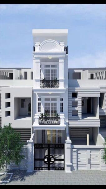 thiet ke nha 1 tret 2 lau dt 5x12m chi phuong tai thu duc