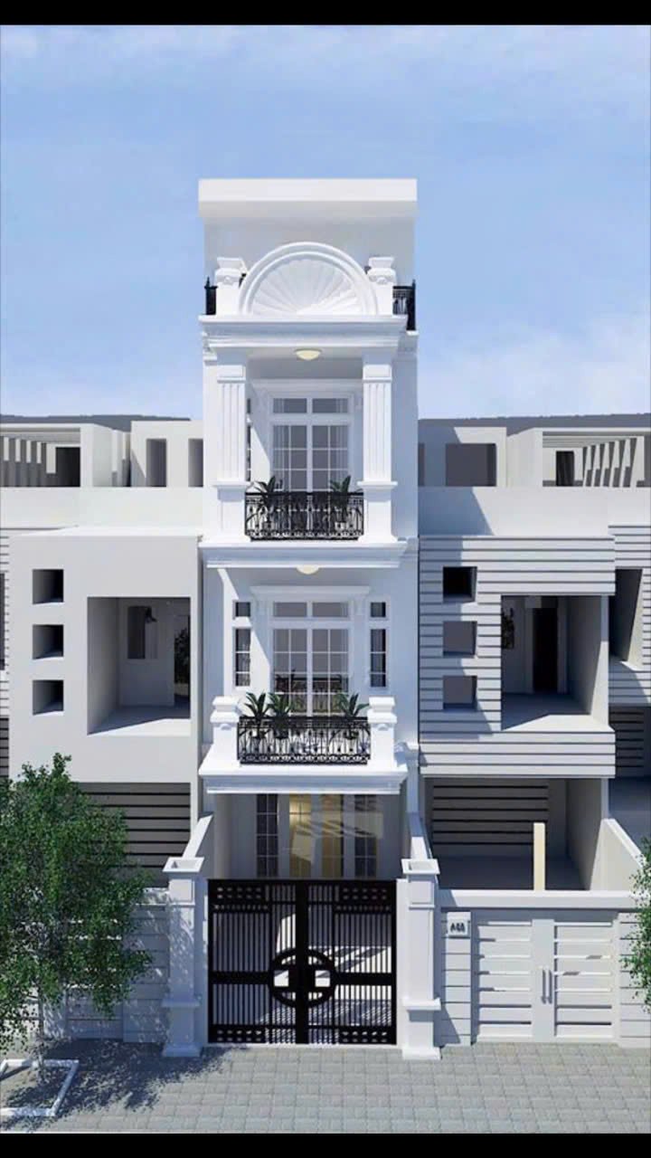 thiet ke nha 1 tret 2 lau dt 5x12m chi phuong tai thu duc